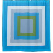 コスタリカブルー シャワーカーテン (正面)