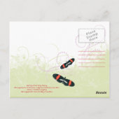 コスタリカプラビダツリーフロッグハガキ ポストカード (裏面)