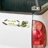 コスタリカプラビダツリーフロッグバンパーステッカー バンパーステッカー (トラック上)