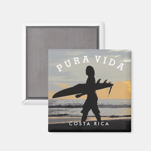 コスタリカプラヴィダサーファーサミナメントマグネット マグネット (正面/裏面)