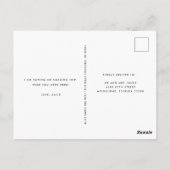 コスタリカプラヴィダハイビスカスフラワーポストカード ポストカード (裏面)