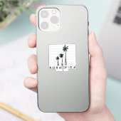 コスタリカプラヴィダパームツリーサミナリー シール (スマートフォン)