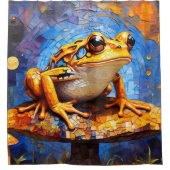 コスタリカポイズンダーツフロッグシャワーカーテン シャワーカーテン (正面)