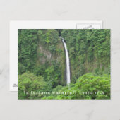 コスタリカラフォーチュナウォーターフォールポストカード ポストカード (正面/裏面)