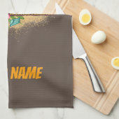 コスタリカレトロ大きな猫ヴィンテージ旗土産 キッチンタオル (四つ折り)