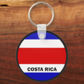 コスタリカローンデル品質国旗 キーホルダー (正面)