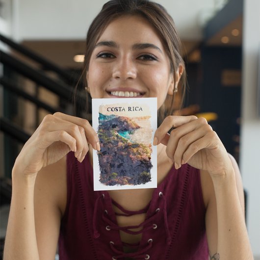 コスタリカヴィンテージトラベルランドスケープ ポストカード