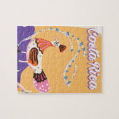 コスタリカヴィンテージ旅行プリント ジグソーパズル (横)