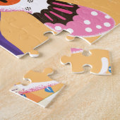 コスタリカヴィンテージ旅行プリント ジグソーパズル (側面)