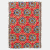 コスタリカ人のOxcartwheelの芸術 スローブランケット (正面縦)