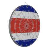 コスタリカ国旗とダーツボード ダーツボード (正面左)