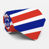 コスタリカ国旗とネクタイ ネクタイ (ロール)
