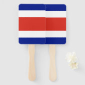 コスタリカ国旗とハンドファンのセット ハンドファン (正面&裏面)