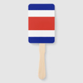 コスタリカ国旗とハンドファンのセット ハンドファン (正面)