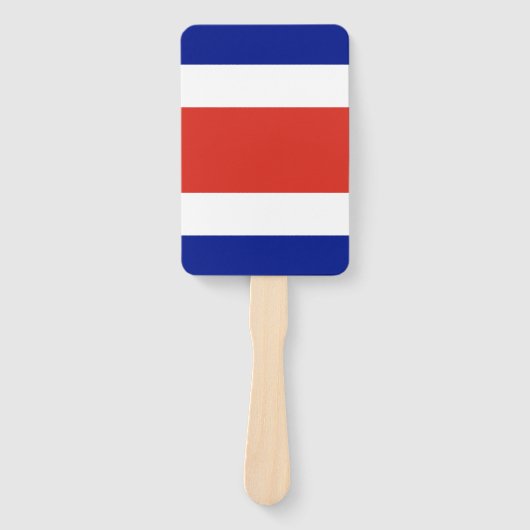 コスタリカ国旗とハンドファンのセット ハンドファン (正面)