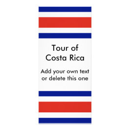 コスタリカ国旗とラックカード ラックカード