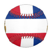 コスタリカ国旗と紋章の愛国心 野球ボール (裏面)