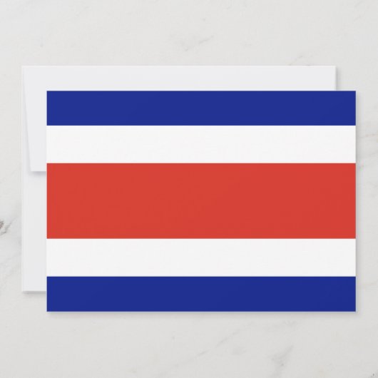 コスタリカ国旗と赤ちゃんシャワー招待状 招待状 (裏面)