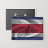 コスタリカ国旗のボタン 缶バッジ (正面/裏面)