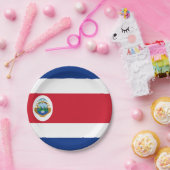 コスタリカ国旗の紙プレート ペーパープレート (パーティー)