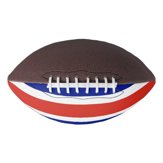 コスタリカ国旗を持つアメリカンフットボールのボール アメリカンフットボール (正面)