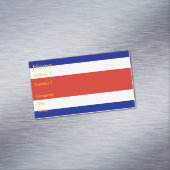 コスタリカ国旗を持つ名刺マグネット マグネット名刺 (インサイチュ)