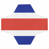 コスタリカ国旗を持つ愛国的なサッカーボール サッカーボール (フラット)