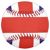 コスタリカ国旗を持つ愛国的なソフトボール ソフトボール (裏面)