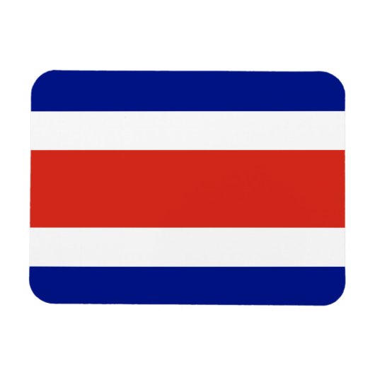 コスタリカ国旗を持つ愛国的な柔軟な磁石 マグネット (横)