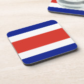 コスタリカ国旗を持つ懸命プラスチックのコースター コースター (左側)