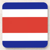 コスタリカ国旗を持つ懸命プラスチックのコースター コースター (正面)