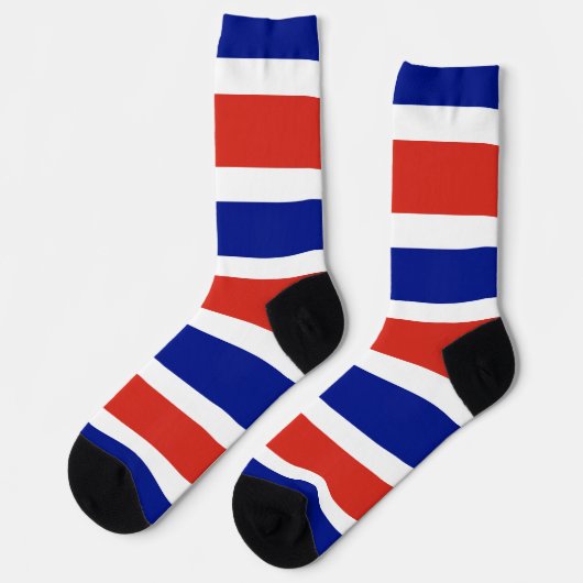 コスタリカ国旗を持つ男性クルー用ソックス ソックス (左)