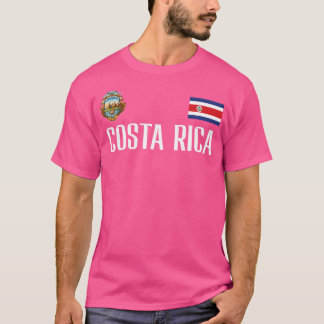 コスタリカ国旗サッカーファン Tシャツ
