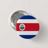 コスタリカ国旗、コスタリカ国旗 缶バッジ (正面&裏面)