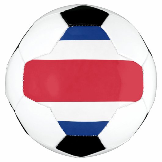 コスタリカ国旗 サッカーボール (正面)