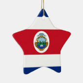 コスタリカ国旗 セラミックオーナメント (右)