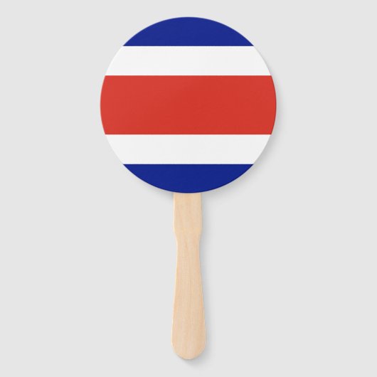 コスタリカ国旗 ハンドファン (正面)