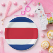 コスタリカ国旗 ペーパープレート (パーティー)