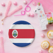 コスタリカ国旗 ペーパープレート (パーティー)
