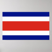 コスタリカ国旗 ポスター (正面)