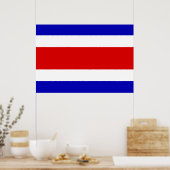 コスタリカ国旗 ポスター (キッチン)