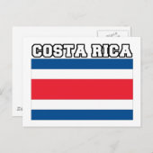 コスタリカ国旗 ポストカード (正面/裏面)