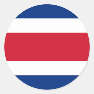 コスタリカ国旗 ラウンドシール