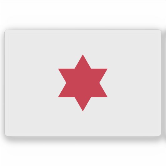 コスタリカ国旗（1823年～1824年） シール (正面)