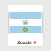 コスタリカ国旗（1824年） シール (シート)