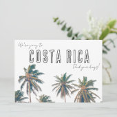 コスタリカ宛先ビーチ結婚式日付の保存 セーブザデート (スタンド正面)