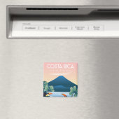 コスタリカ旅行磁石自然火山 マグネット (インサイチュ (食洗機))