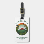 コスタリカ火山 ラゲッジタグ (正面縦)