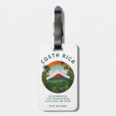 コスタリカ火山 ラゲッジタグ (裏面縦)