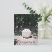 コスタリカ石球 ポストカード (スタンド正面)